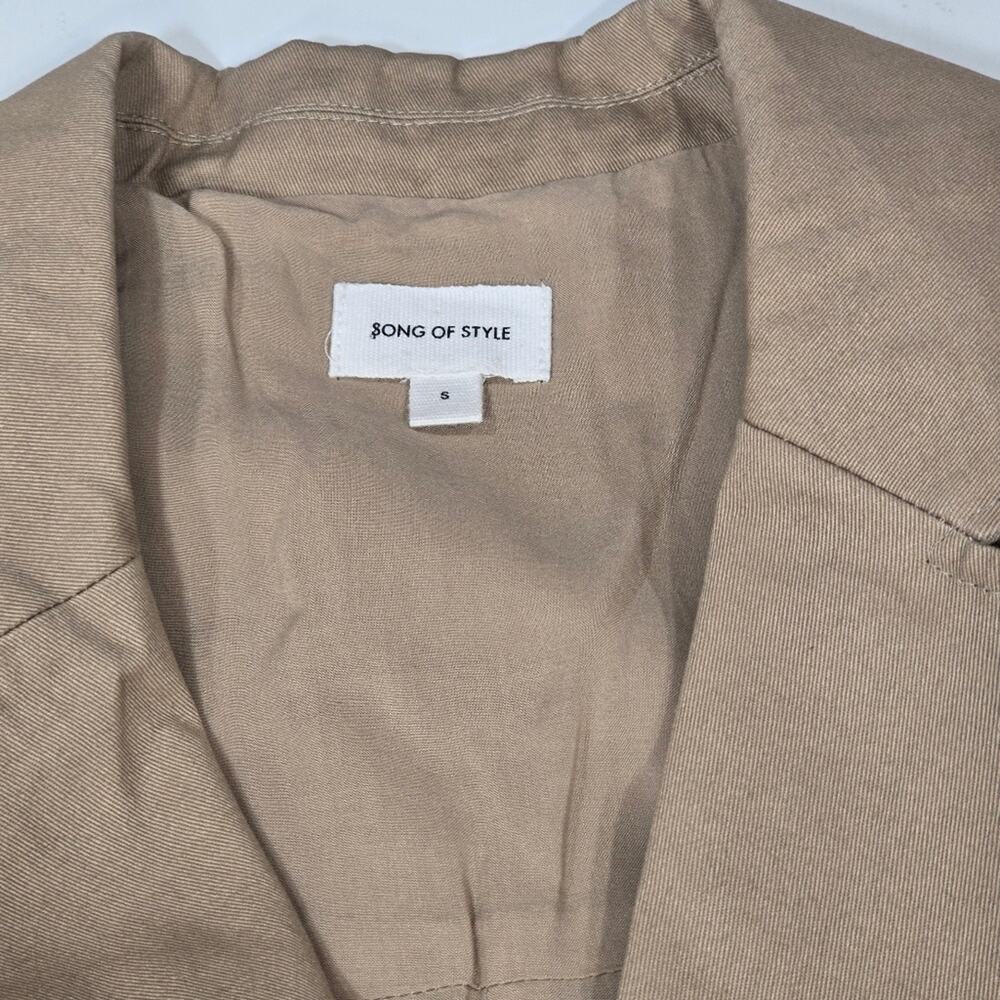 Song of Style Amelia Trench Coat in Nude Taupe Small - Picture 8 of 14